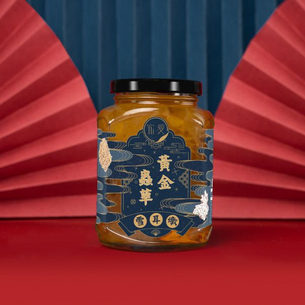 【究愛鮮燉】黃金蟲草雪耳燉(380ml/罐)  ▶90D019